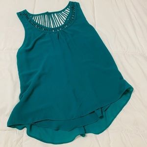 Aqua blouse